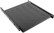 Raft i tërheqshëm për kabinet 19" Lanberg AK-1007-B, 1U, 800mm, i zi