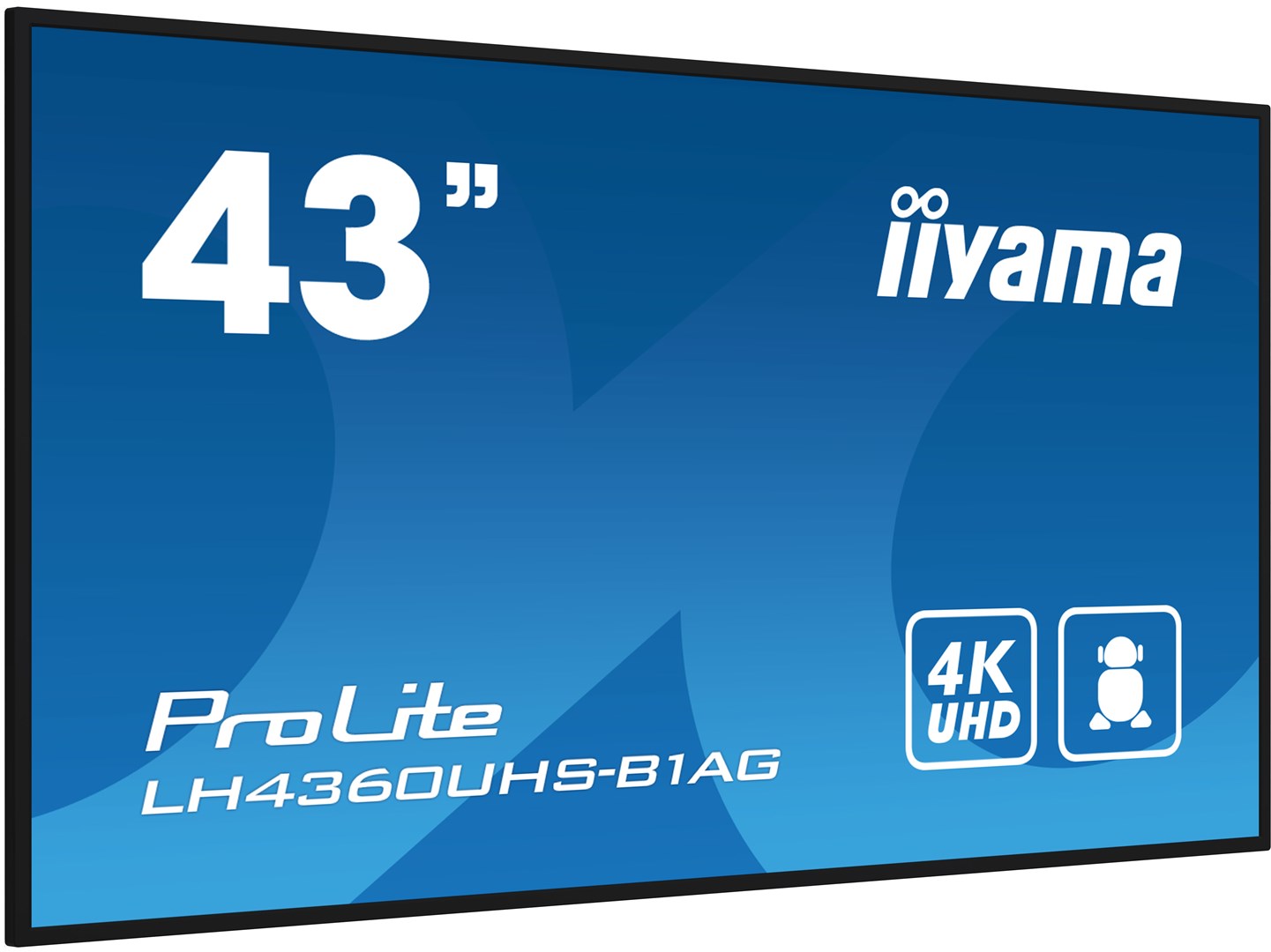 Monitor iiyama ProLite LH4360UHS-B1AG, 43", 4K, e zezë