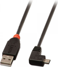 Kabllo Lindy USB-A në microUSB, 1m, e zezë