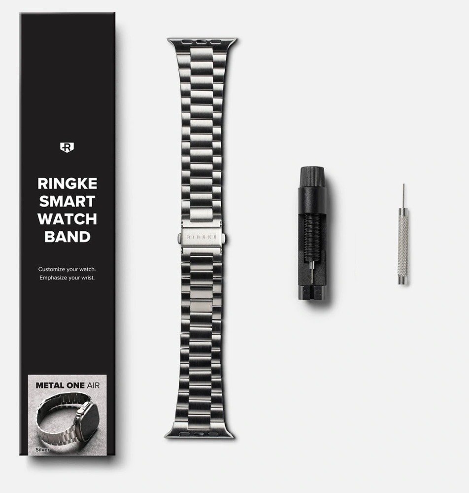 Byzylyk për Apple Watch Ringke Metal One Air, 49 46 45 44 42mm, metalik, i hollë