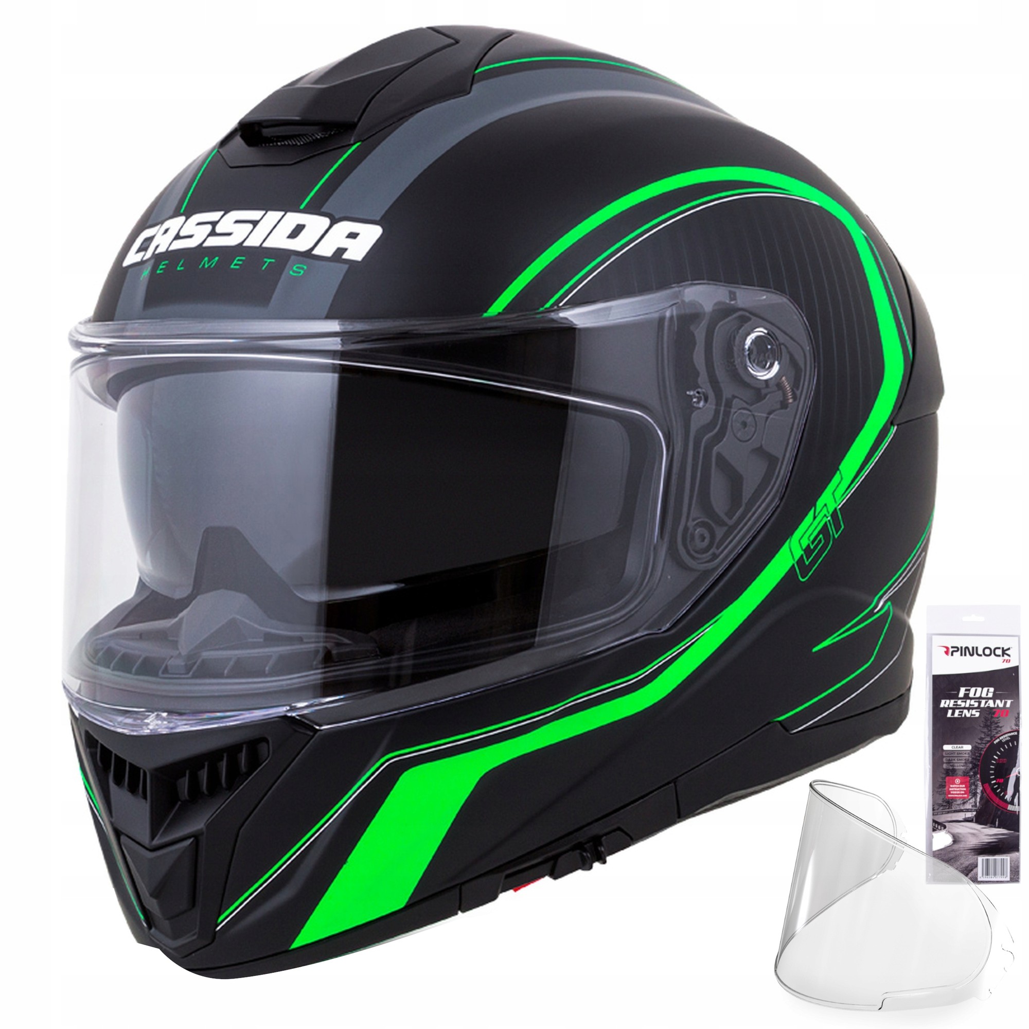 Каска мото Касида GT2, фиберглас, Пинлок, големина M