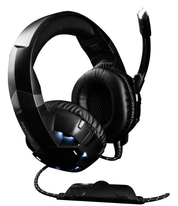 Kufje Modecom VOLCANO MC-849 SHIELD 2, 3.5mm, 2m, të zeza