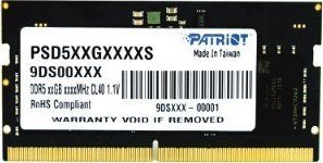 Memorie RAM për laptop Patriot Signature DDR5, 32GB, 4800MHz, SO-DIMM