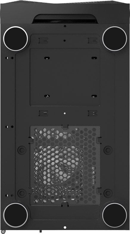 Kasë Montech X3 Mesh Mid Tower, RGB, Tempered Glass, e zezë