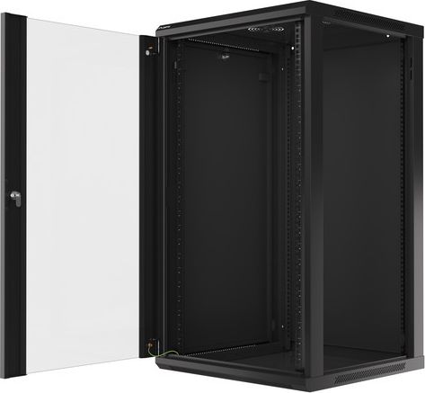 Kabinetë muri Lanberg WF01-6622-10B, 19", 22U, e zezë