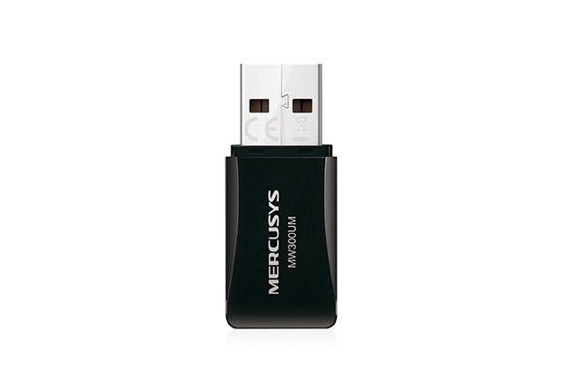 Përshtatës rrjeti Mercusys MW300UM Wireless N Mini USB, 300 Mbps, USB 2.0, i zi