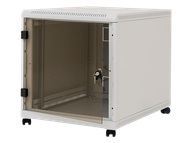 Rak serversh dysheme Triton 19" 12U, 600x800mm, derë xhami, gri