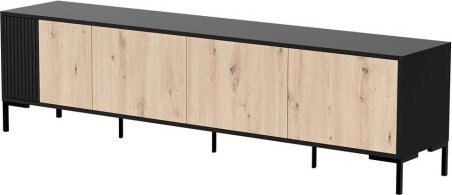 Komodë TV Merci Bed Cabinet 400010 RTV, 200 x 40 x 54 cm, e zezë dru lisi
