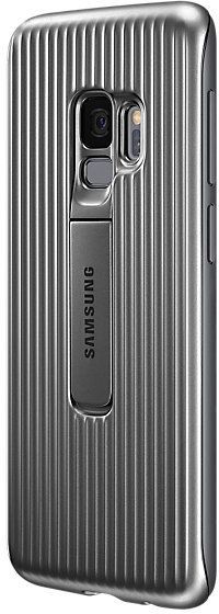 Mbrojtëse Samsung Protective Standing për Galaxy S9, e argjendtë