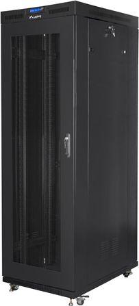 Стоечка мрежна кутија Lanberg Standing Cabinet 19" FF01-8042-23BL, 42U, 800kg, црна