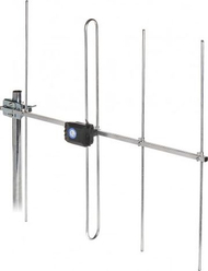 Antena RTV Dipol DIRECTIONAL 4/5-12 DAB, për DVB-T, për jashtë, e argjendtë