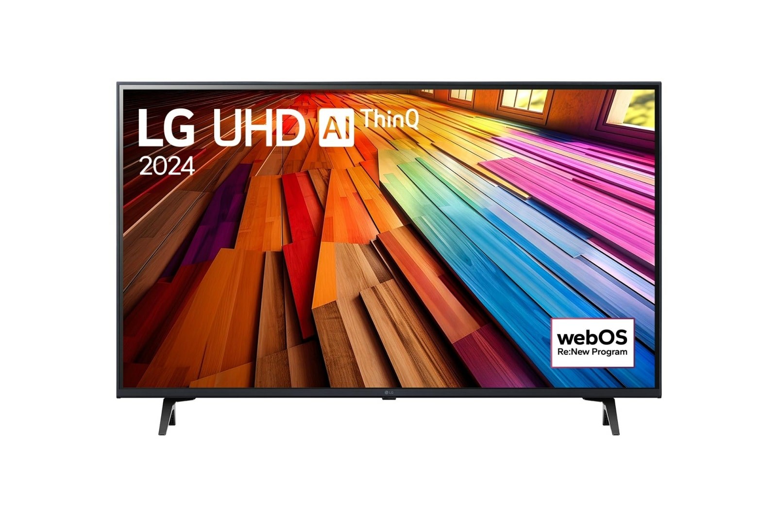 Телевизор LG UHD AI UT80, 43”, 4K, Смарт ТВ, црн
