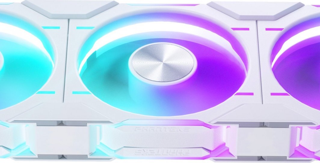 Ventilatorë PC Phanteks D30-120 D-RGB, set 3x120mm, PWM, të bardhë