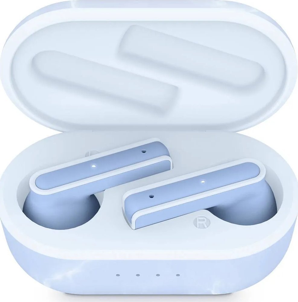 Kufje pa tela Energy Sistem Senshi Eco, TWS, Bluetooth, blu e hapur