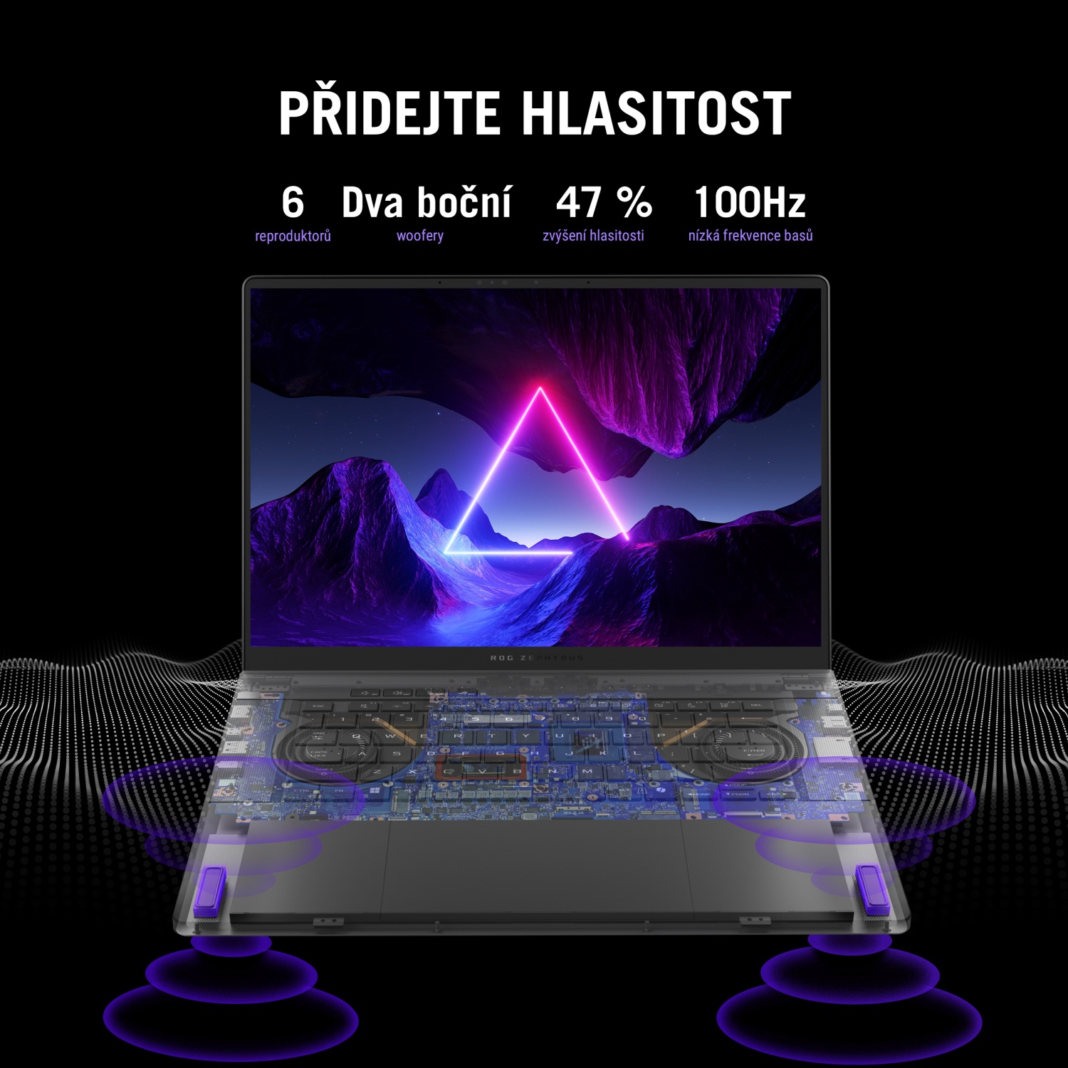 Laptop ASUS ROG Zephyrus G16 GU605MZ, 16", WQXGA, Intel U9-185H, NVIDIA GeForce RTX 4070, 32GB RAM, 1TB SSD, i bardhë