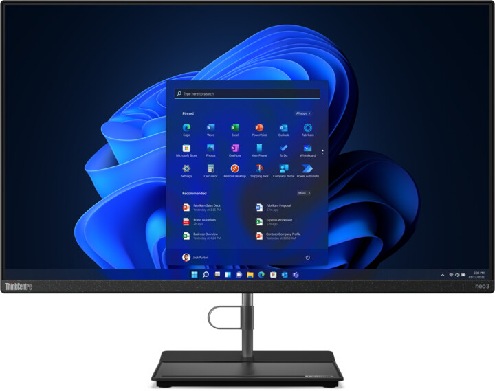 Kompjuter Lenovo ThinkCentre neo 30a 27, 27", Intel Core i3, 8GB RAM, 256GB SSD, Intel UHD Graphics, i zi