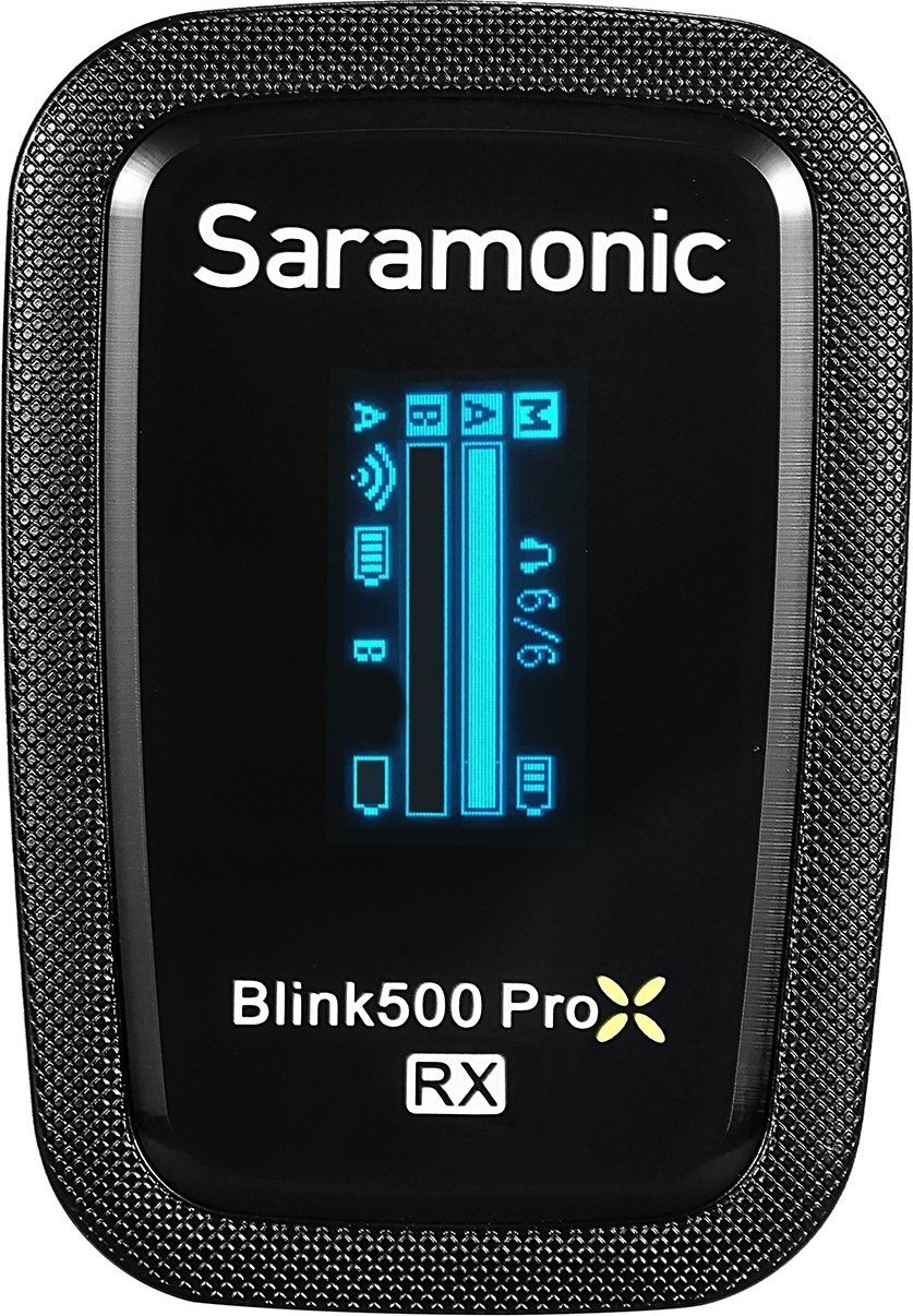 Mikrofon pa tela Saramonic Blink500 ProX Q, lavalier, për iPhone Android DSLR PC, i zi