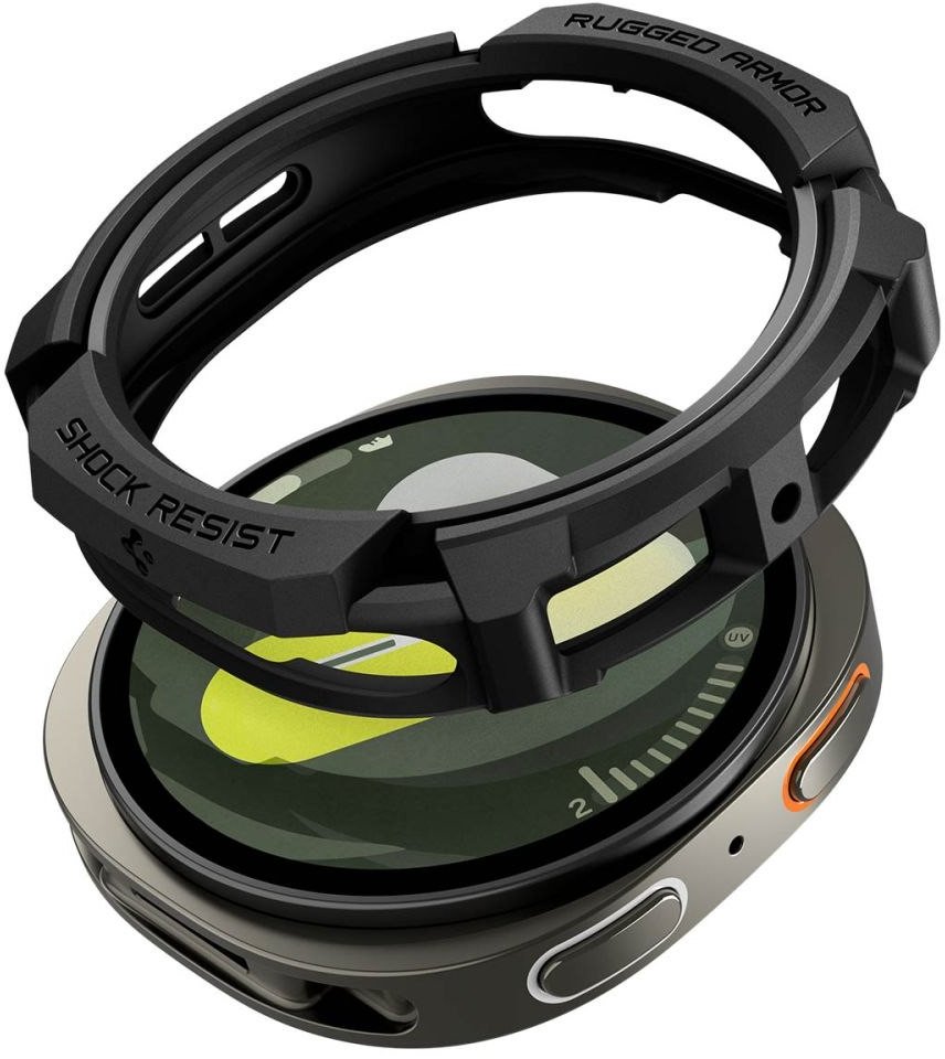 Mbështjellës për smartwatch Spigen Rugged Armor për Samsung Galaxy Watch 8 40mm, TPU, i zi matte