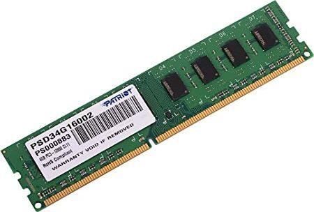 Memorie Patriot Signature, DDR3, 4 GB, 1600 MHz, CL11, PSD34G16002