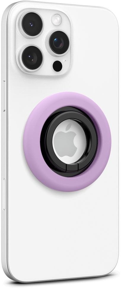 Mbajtëse magnetike për telefon Spigen Nano Pop MagSafe, unazë gishti, silikon, vjollcë