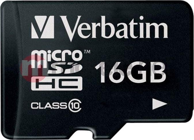 Kartë memorie Verbatim MicroSDHC VM44010, 16GB, Class 10