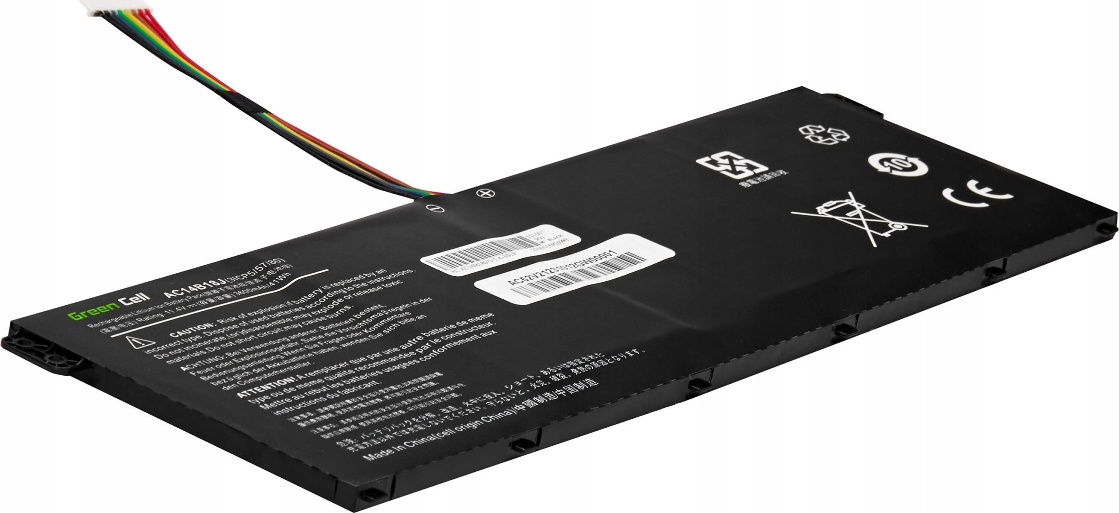 Bateri laptopi Green Cell GC-AC52V2, 11.4V, 3600mAh, për Acer Aspire 3