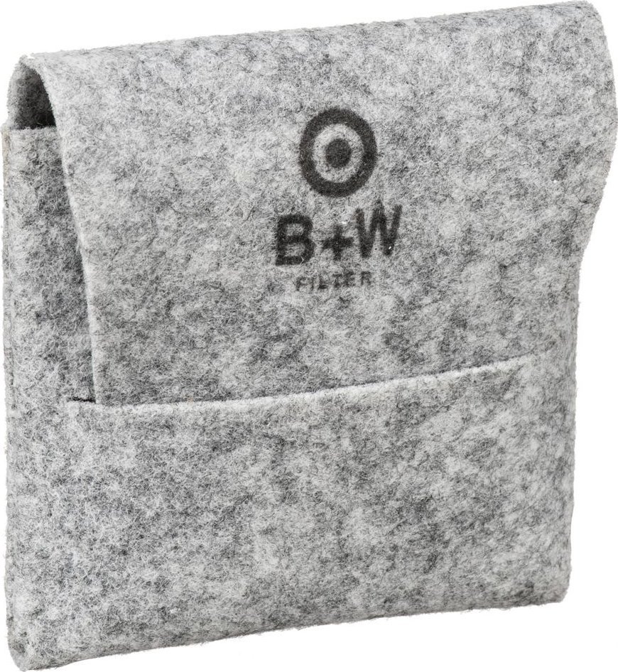 Etui filtri fotografik B+W Felt Pouch S, për 1 filtër deri 49mm, gri