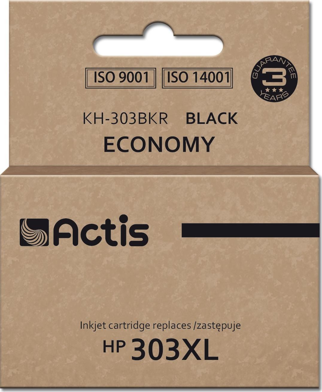 Patronë boje Ink Actis KH-303BKR, zëvendësim për HP 303XL, 20ml, 600 faqe, e zezë