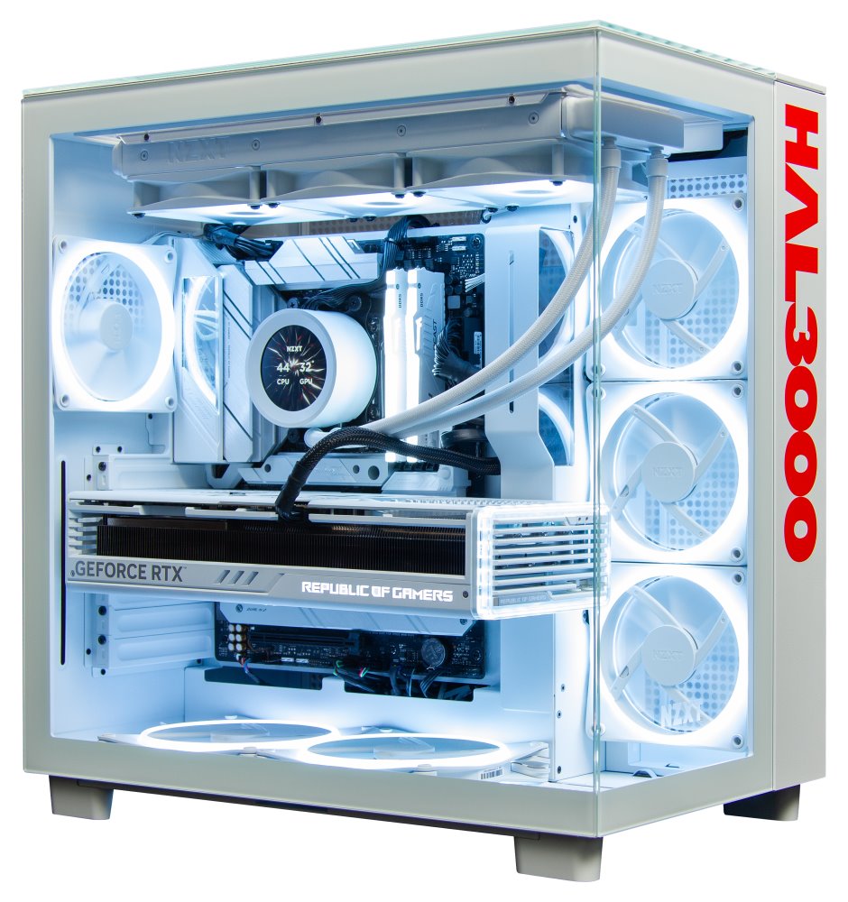 Kompjuter HAL3000 Czech Championship 2024, AMD Ryzen 9 7950X3D, 64GB DDR5, 4TB SSD, RTX 4090, i bardhë 