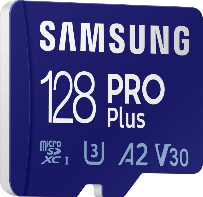 Kartë memorie Samsung PRO Plus 2021 MicroSDXC, 128GB, Class 10 U3 A2 V30