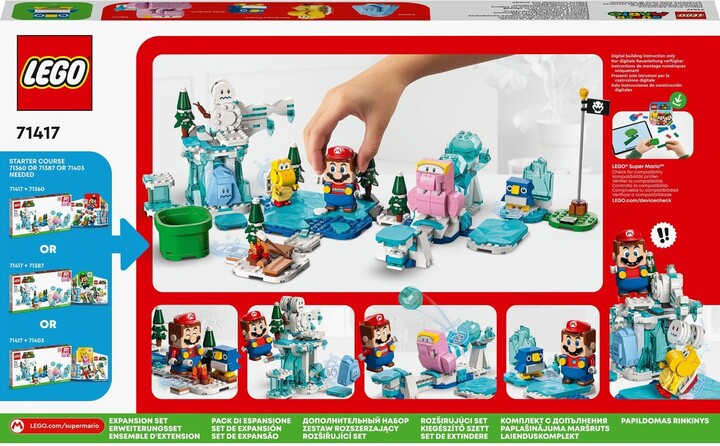 Set zgjerimi LEGO® Super Mario™ 71417 Snow Adventure with Fliprus, 567 pjesë