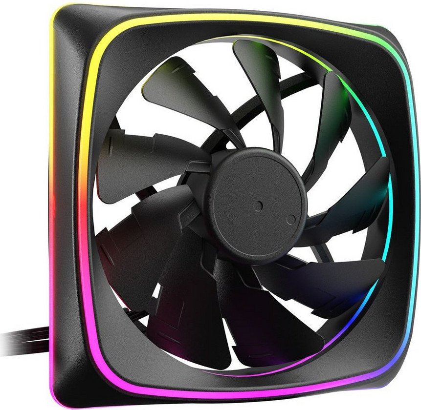 Вентилатор за куќиште Sharkoon Lights RGB PWM, 120mm, адресабилно RGB, црн