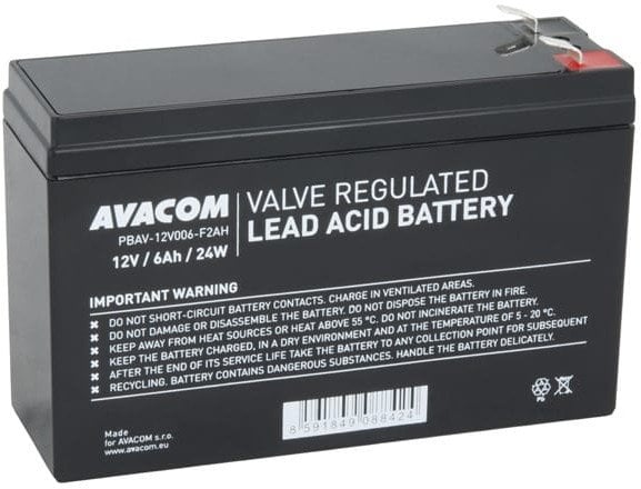 Речарџирачка батерија AVACOM 12V 6Ah HighRate, F2