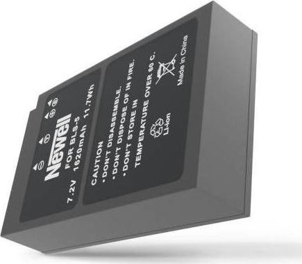 Bateri për fotoaparat Newell BLS-5, Li-ion, zëvendësuese për Olympus, e zezë