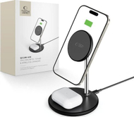 Безжичен полнач 2 во 1 Tech-Protect QI15W-A39, MagSafe, USB-C, црн