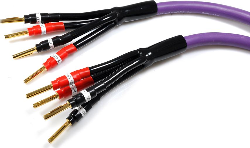 Kabllo Melodika Banane x4 - Banane x4, 4m, vjollce