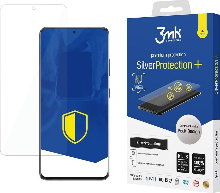 Заштитен сет 3mk Silver Protection + PD за Samsung S22 Ultra, заштитна фолија за екран, PD полнење, проѕирен