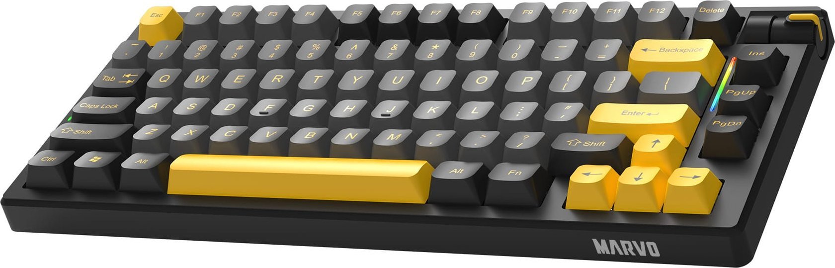 Tastierë gaming Marvo MEQA 80W, tri mode, mekanike, RGB