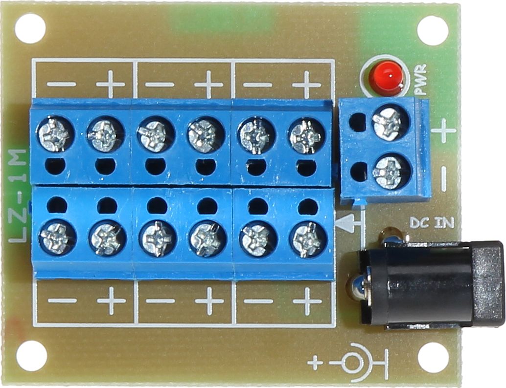 Modul shpërndarës energjie LZ-1ML, për panele industriale, dizajn kompakt