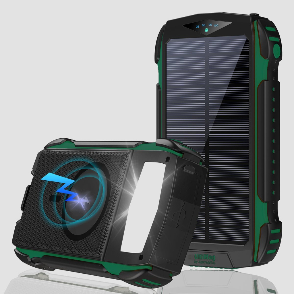 Power bankë 4smarts Solar Rugged TitanPack UltiMag, 20000mAh, 20W, jeshile