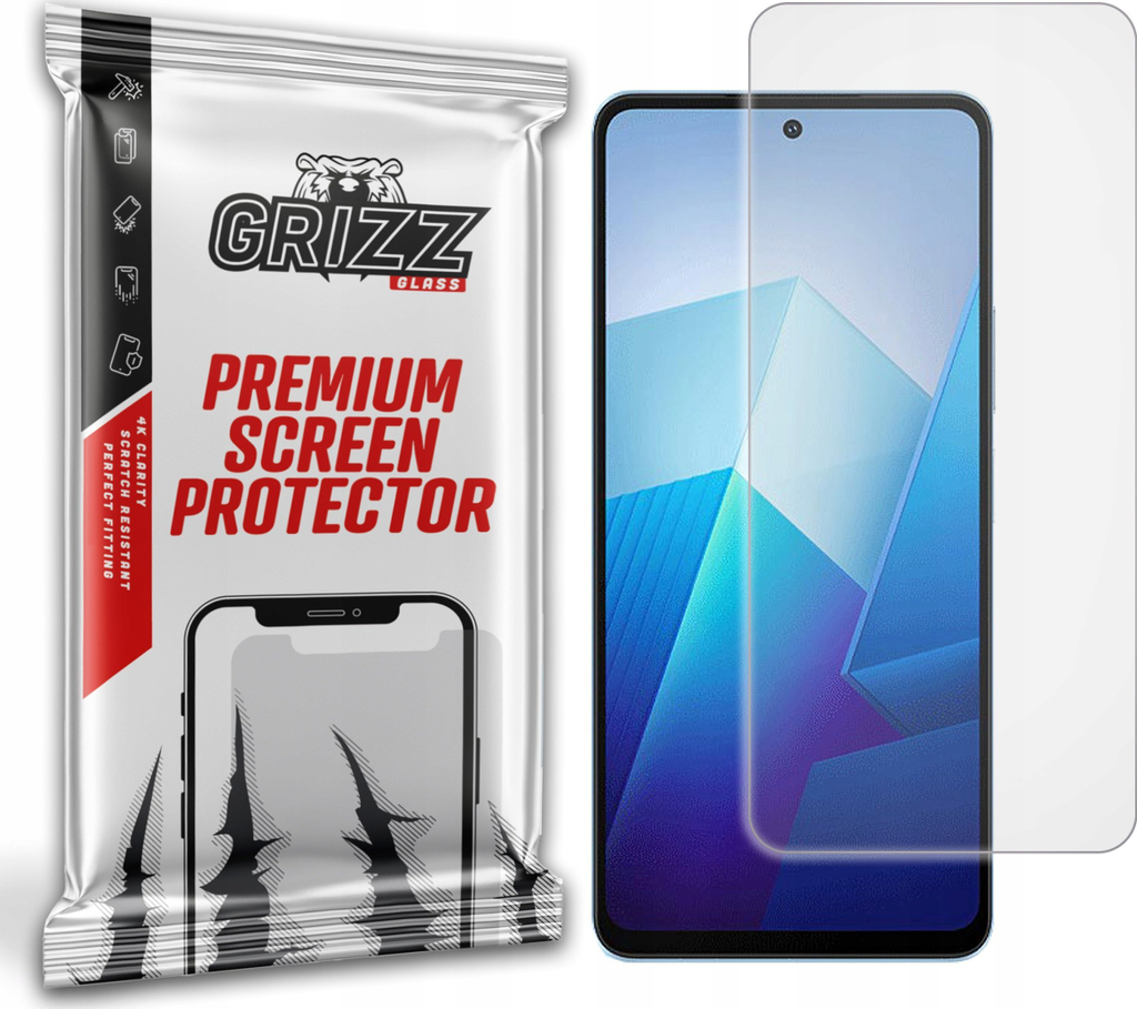 Folie mbrojtëse matte GrizzGlass PaperScreen për Vivo IQOO Z7x, kundër reflektimeve, rezistente ndaj gërvishtjeve, transparente