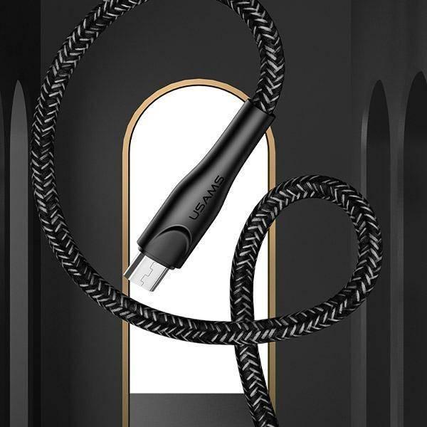 Kabllo USB Usams US-SJ551, USB-A në microUSB, 2 m, e kuqe