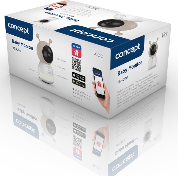 Kamerë kujdestare për foshnje Concept Kido KD4000, 3MP, Wi‑Fi, shumëngjyrëshe