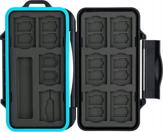 Кутија за мемориски картички JJC, 10x SD, 16x Micro SD, црна