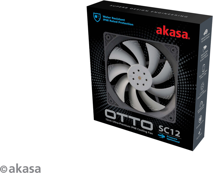 Ventilator Akasa OTTO SC12, 120mm, gri