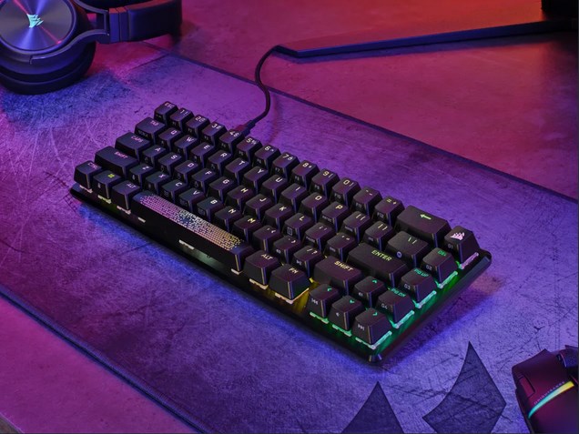 Tastierë Corsair K65 PRO MINI, Corsair OPX, RGB, e zezë