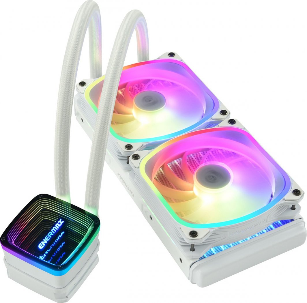 Ftohës uji për CPU Enermax AquaFusion ADV 240, 240mm, RGB, i bardhë