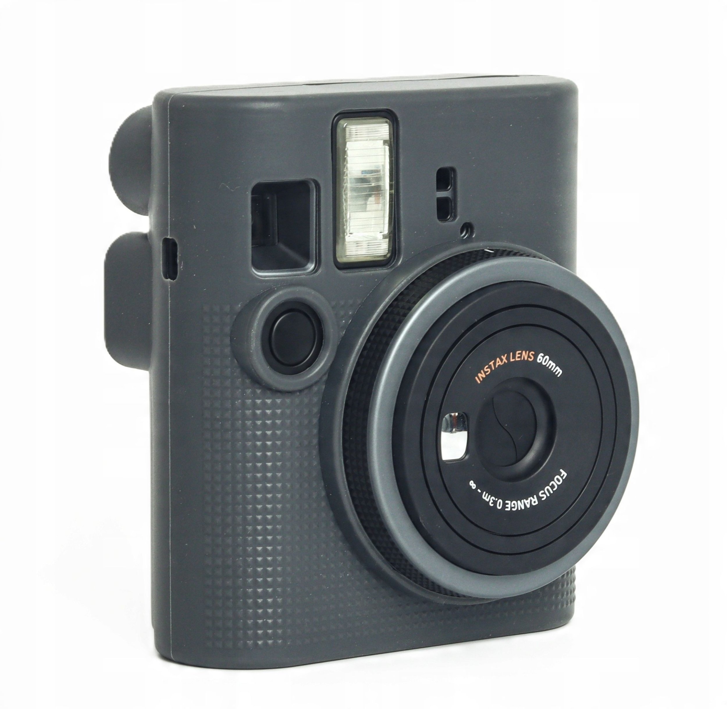 Mbështjellëse silikoni LoveInstant për FUJIFILM Instax Mini 41, me kapak, gri