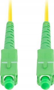 Kabllo fibër optike Lanberg SM SC/APC SC/APC, 0.5m, 3.0mm, e verdhë