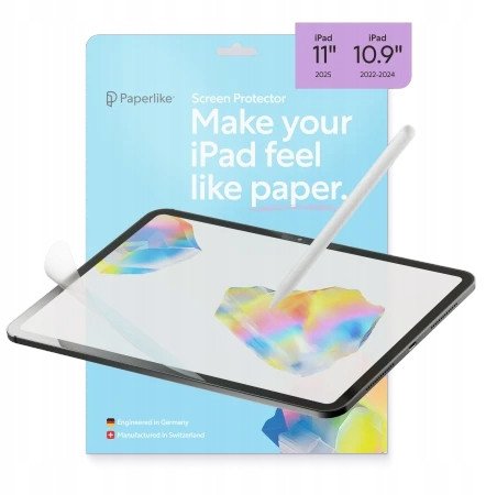 Mbrojtëse ekrani Paperlike 3 për iPad 11" dhe 10.9", paketim 2 copë, ndjesi letre, transparente